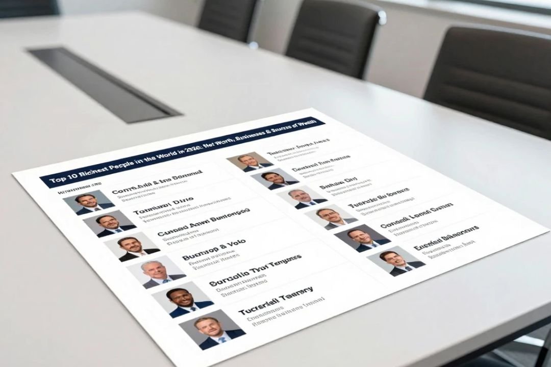 Top 10 Richest People in the World in 2026: Net Worth, Businesses & Sources of Wealth